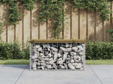 Garden Bench Gabion Design 63x44x42 cm Impregnated Wood Pine 834355