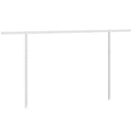 Awning Post Set White 450x245 cm Iron 315094