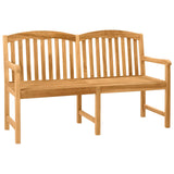 Handcarved Rose Bench 179.5 x 61 x 90 cm Solid Teak Wood 42030015