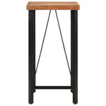 ZNTS Bar Table 55x55x107 cm Solid Wood Acacia and Iron 356369