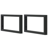 Basin Shelf Wall Mounted Steel and Solid Wood Oak 3302381