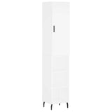 Highboard White 34.5x34x180 cm Engineered Wood 3198993