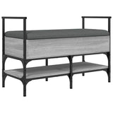 Shoe Bench Grey Sonoma 85.5x42x57.5 cm Engineered Wood 835232