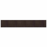 Rug Rectangular Dark Brown80x1000 cm Bamboo 376935