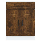 Kitchen Base Cabinet Kalmar Smoked Oak Engineered Wood 853492
