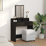 Dressing Table Black Oak 79 x 41 x 140 cm Engineered Wood 865137