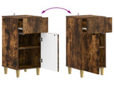 2 Piece Bathroom Cabinet Set ARNHEM Smoked Oak Engineered Wood 3418013