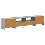5 Piece LED TV Cabinet Grey Sonoma Engineered Wood 3417009