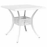 Garden Table Set 3 pcs White Cast Aluminium 3334750