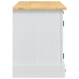 TV Cabinet Corona White 100 x 40 x 52 cm Solid Pine Wood 42021196
