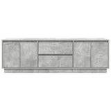 TV Cabinet with LED Lights Concrete Grey 160.5x41x50 cm 3328429