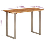 Dining Table 110x50x76 cm Solid Wood Acacia 350293