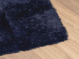 Shaggy Rug High Pile NAVARRA Navy 130x200 cm Polyester 4102835