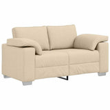 Sofa Cream 160 x 77 x 82 cm Fabric 4105224