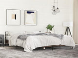 Bed Frame without Mattress Brown Oak 150x200 cm King Size 3280051