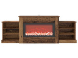 Electric Fireplace Old Wood 140 x 30 x 67 cm Engineered wood 8021149