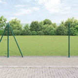Welded Wire Fence with Concrete Base 25 x 1.2 m 3352440