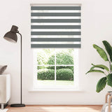 Zebra Blind Dark Grey 120x230 cm Fabric Width 115.9 cm Polyester 4014187