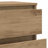 Drawer Cabinet Artisan Oak 60x36x103 cm Engineered Wood 855997