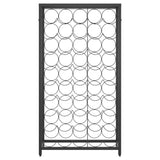 ZNTS Wine Rack for 45 Bottles Black 54x18x100 cm Wrought Iron 358367