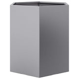 Garden Planter 2 pcs Hexagon 46x40x45 cm Galvanized Steel 851119