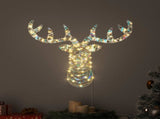 Reindeer Pull Sleigh Warm white 68 x 36.5 x62.5 cm PET 42019065