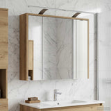 Bathroom Mirror Cabinet Artisian Oak 73.5 x 16 x 62.5 cm 889182