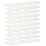 Garden Cover Profile 10 pcs 100 x 20 x 5 cm Steel White 8012923