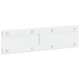 Wall-Mounted Headboard UTRECHT High Gloss White Engineered Wood 897809