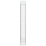 ZNTS Arched Gabion Basket 100x30x220/240 cm Galvanised Iron 153431