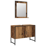 Bathroom Furniture Set with Storage 2 pcs Brown 80 x 33 x 60 cm 3334331