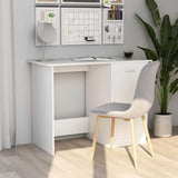 801080 Desk White 100x50x76 cm Engineered Wood