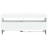 LED TV Cabinet White Engineered Wood 896985