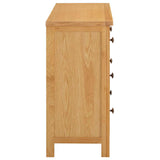 Chest of Drawers 105x33.5x73 cm Solid Oak Wood 289196