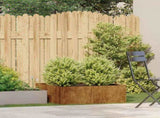 Planter Rusty 80x80x30 cm Weathering Steel 860807