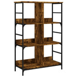Bookshelf Smoked Oak 78.5x33x117.5 cm Engineered Wood 835251