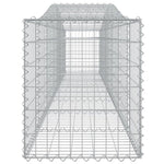 Arched Gabion Baskets 2 pcs 400x50x60/80 cm Galvanised Iron 3145930