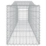 Arched Gabion Baskets 8 pcs 400x50x60/80 cm Galvanised Iron 3145936