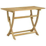 Folding Garden Table 110x55x75 cm Solid Wood Acacia 365736