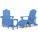Garden Chair Aqua Blue HDPE Medium 3095715