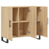 Sideboard Sonoma Oak 90x34x80 cm Engineered Wood 828135