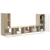 TV Cabinet Set 4 pcs Sonoma Oak Engineered Wood 3409116