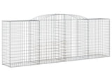 Arched Gabion Baskets 20 pcs 300x50x140/160 cm Galvanised Iron 3146751