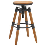 Bar Stools 2 pcs Solid Fir Wood 245782