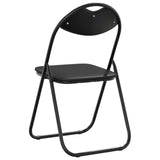 Folding Chair 8 pcs Black 48 x 43.5 x 81 cm Faux Leather 42029067