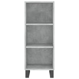 Highboard Concrete Grey 34.5x34x180 cm Engineered Wood 3199005
