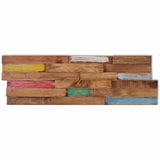 Wall Cladding Panels 10 pcs 1.03 m Solid Teak Wood 326169