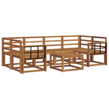 Outdoor Sofa Set 7 pcs Natural Solid Acacia Wood 3366087