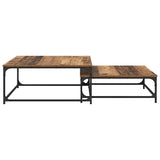 Coffee Table 2 pcs Old Wood Engineered Wood 881893