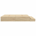 Storage Bed Frame with Drawer Sonoma Oak 236.5 x 200 x 31.5 cm 3335623